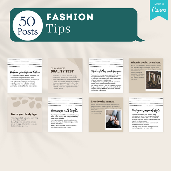 Fashion Canva Template Pack