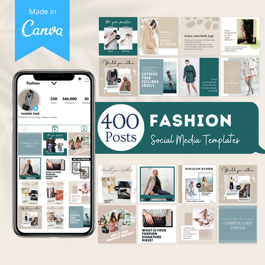 Fashion Canva Template Pack